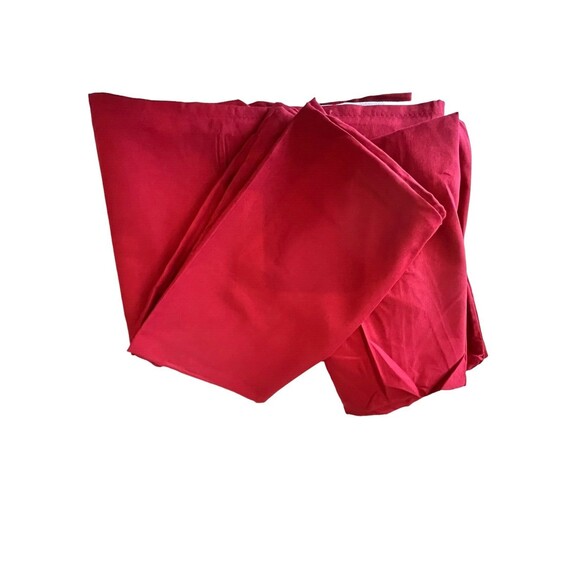 Mainstays full Sz NEW Bag Soft Brushed Microfiber Bedskirt/pillow cases Maroon - Picture 4 of 5